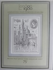 GB QEII 1980 SG MS 1119~London Int Stamp Exhibition~MINISHEET ~ MINT N/H SUPERB