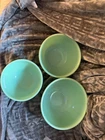 Vintage FIRE KING JADEITE GREEN set of 3 2000 MIXING BOWLS