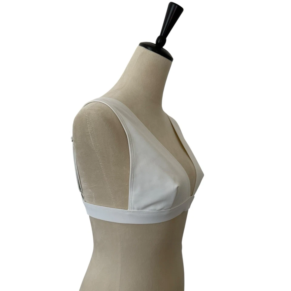 Top de natación Zimmermann Separates blanco talla 8/10 A/B sujetador ancho unido nuevo con etiquetas Foto 3 de 4