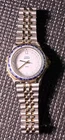 Vintage Timex Men's Gold-Tone Compass Bezel Indiglo Leather Band New Battery