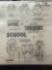 Brand New Close To My Heart CTMH School Friends Stamp Set C1984