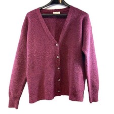 LOFT Button Front Cardigan Knit Sweater Women s Size M