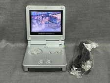 Nintendo game boy advance sp-Silver Authentic-AGS-001-Test&Working Good Conditio