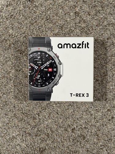 Amazfit T-Rex 3 - 48.5mm Fitness Smart Watch w/ Voice Control (Onyx) BRAND NEW