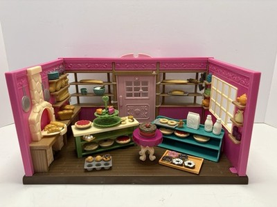 Battat Li l Woodzeez TICKLE-YOUR-TASTEBUDS BAKERY Playset with Food  Incomplete