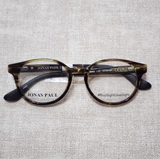 Jonas Paul Kids Paul/Paige Round Eyeglasses Frame ONLY, 46-16-130, striped maple