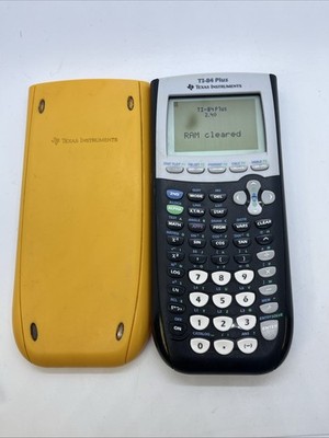 TI-84 PLUS + GRAPHING CALCULATOR TEXAS INSTRUMENTS  TESTED WORKING