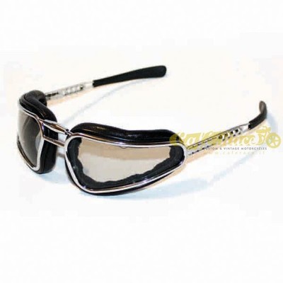 Baruffaldi Easy Rider Photochromic Metal Glasses With Black Leather Cushions