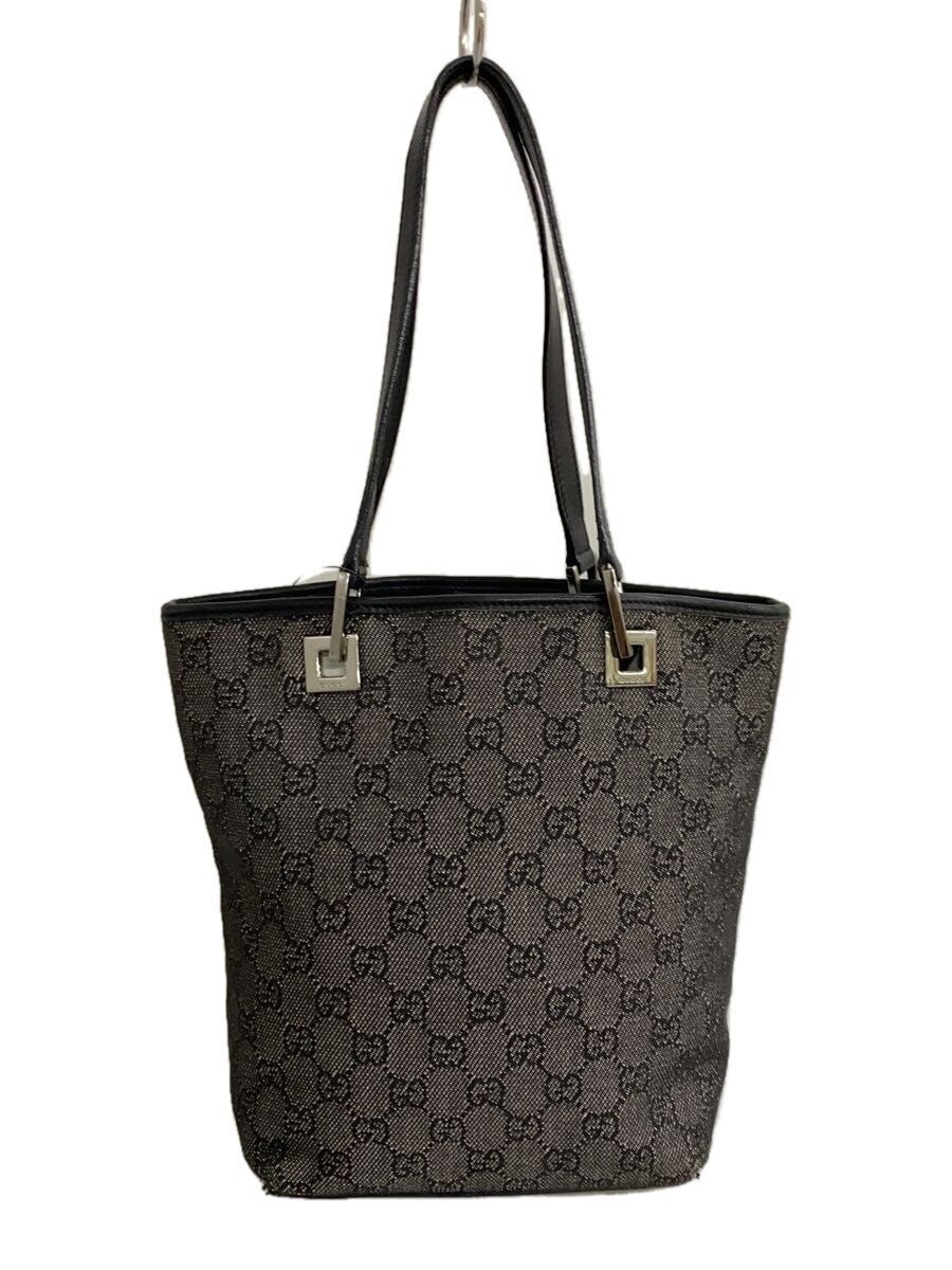 GUCCI GG Canvas Tote Bag Black All-Over Print Japanese Import