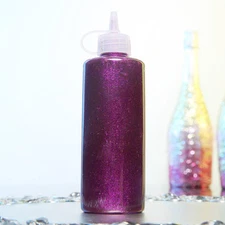 PURPLE 4 oz Bottle Sparkly Extra Fine DIY Art Glitter Glue Wedding Decorations