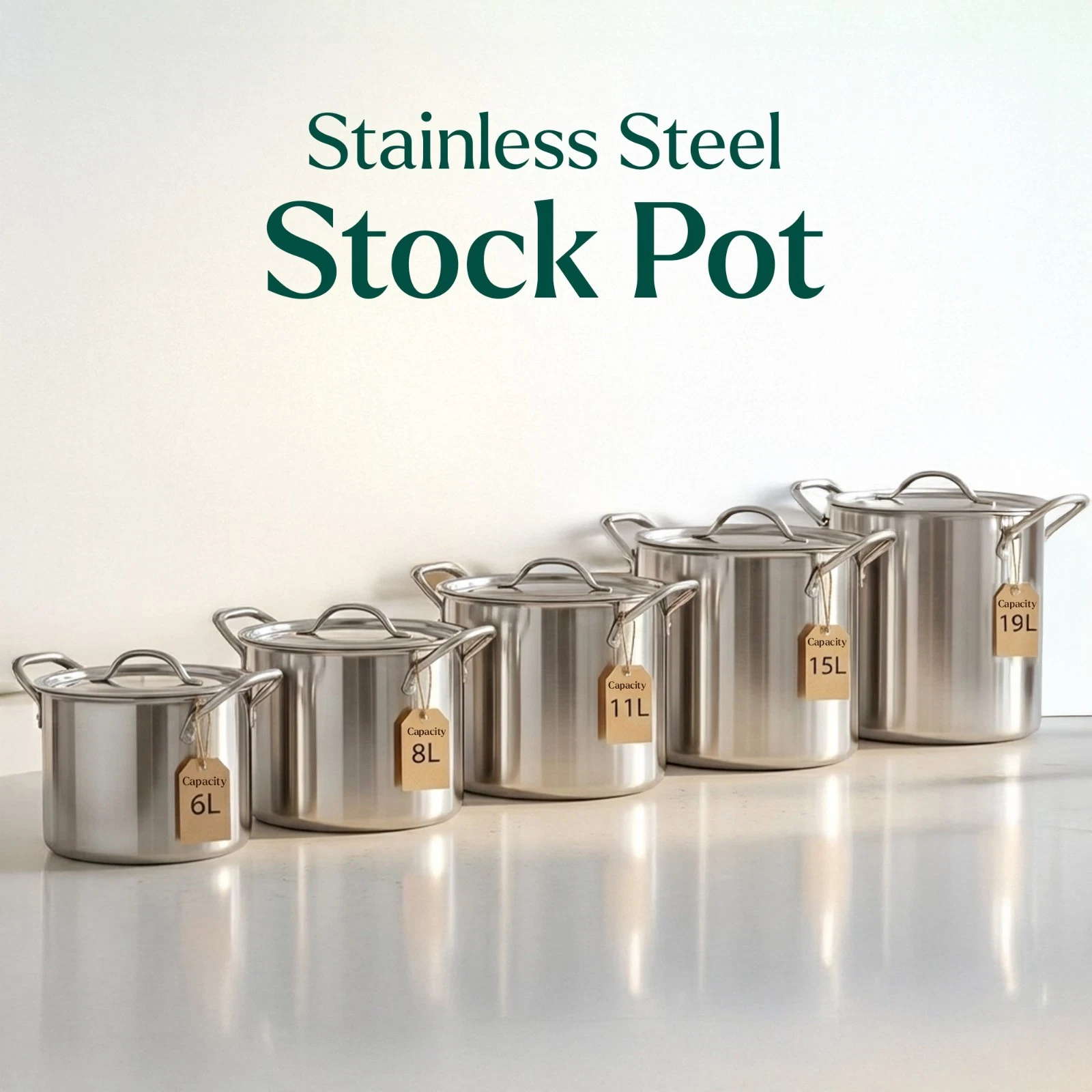 Deep Stainless Steel Stock Soup Pot with Lid Brew Boiling Stew Soup Cooking Pot
Opens in a new windo