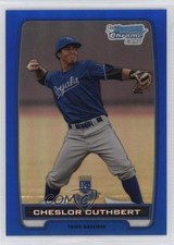 2012 Bowman Chrome Prospects Blue Refractor 83/250 Cheslor Cuthbert #BCP58 1dn