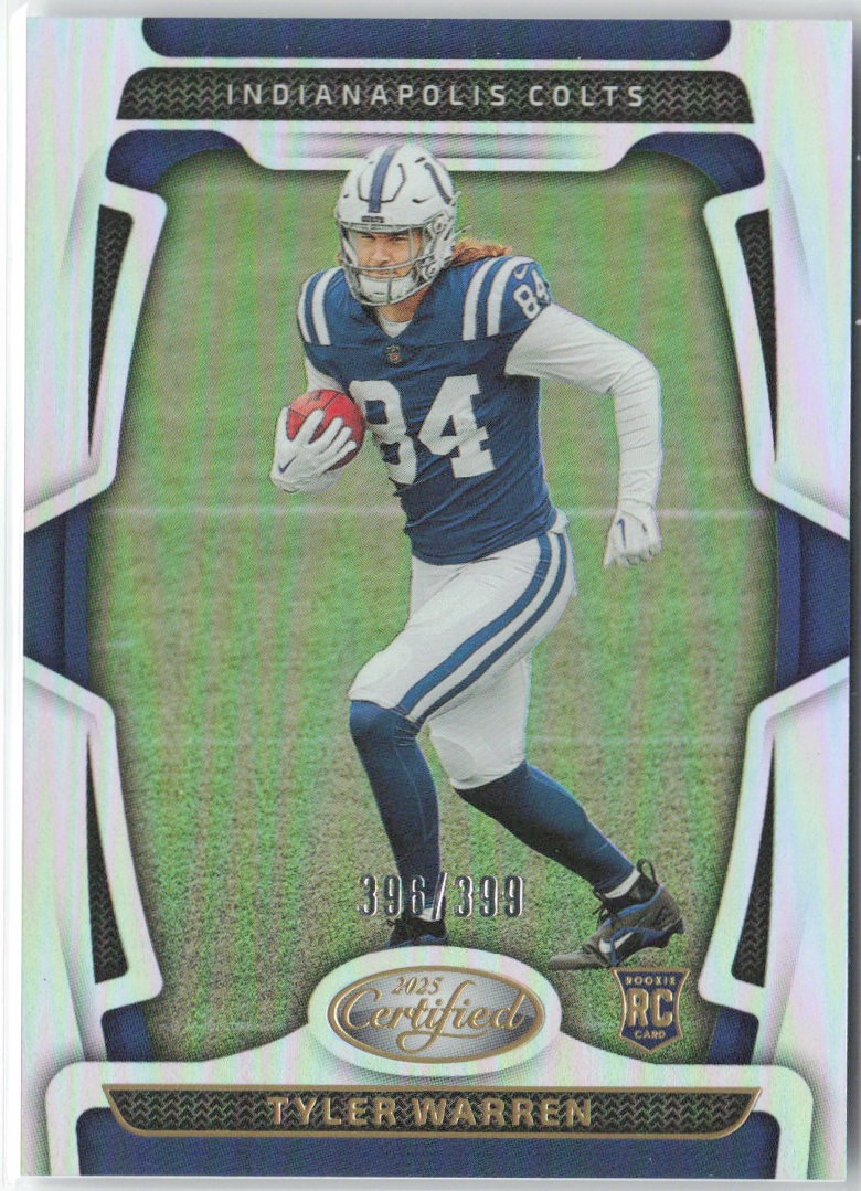 2025 Panini Certified #113 Tyler Warren Mirror #/399