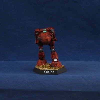 Painted STK-3F Stalker, House Kurita, FASA Battletech Ral Partha, OOP Metal