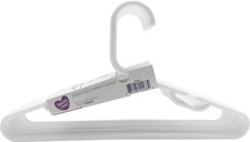 PARENTS CHOICE Infant Baby Toddler Clothing Hangers 10 Pack White Plastic New