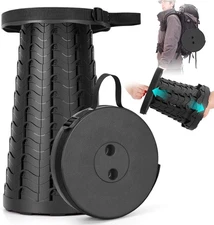 Folding Stool Portable Telescopic Chair Seat Camping Retractable Outdoor Fishing