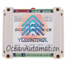 AC110-220V 4 Channel DMX512 Relay Switch DMX Relay Controller W/ Case For Lamp