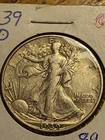 1939 D Walker Half Dollar 90% Silver Very Good Condition Great Coin