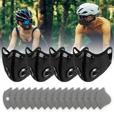4PCS Dust Mask,Breathable Reusable Face Mask with 4 Activated Carbon Filters