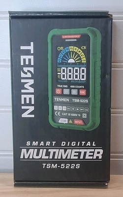 TESMEN TSM-522S Smart Digital Multimeter, Auto-Ranging Volt Meter, TRMS 4000 ...