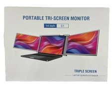Laptop Screen Extender, 14" 1080P FHD Triple Monitor für Laptop Erweiterung - 315°R