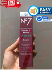 No7 Restore & Renew Multi Action Face and Neck Serum 1.69 Oz