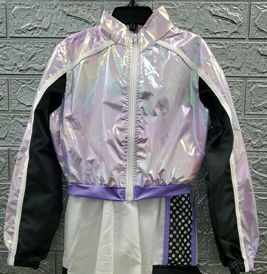 Nuevo Weissman Stop Drop Roll Una Pieza con Chaqueta Blanco/Púrpura Talla 6/6X Foto 2 de 4