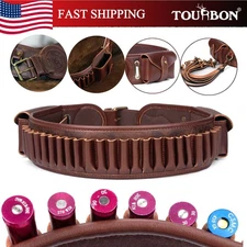 TOURBON Shooting 30-06/.308/410 Bandoliers Rifle Cartridges Holder Shells Pouch