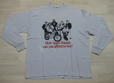 Vintage 90s Ride Sober T-Shirt (XXL) How Many Friends Motorcycle Single Stitch