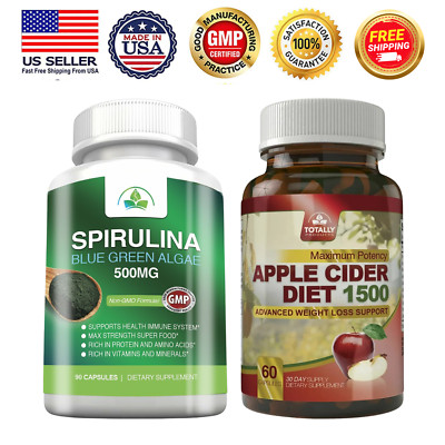 Spirulina Algae Immune Support Supplement Apple Cider Vinegar Weight Management