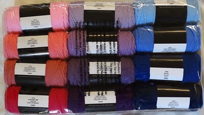Red Heart Super Craft Kit Gradients 12 Pack Knitting Crochet Craft