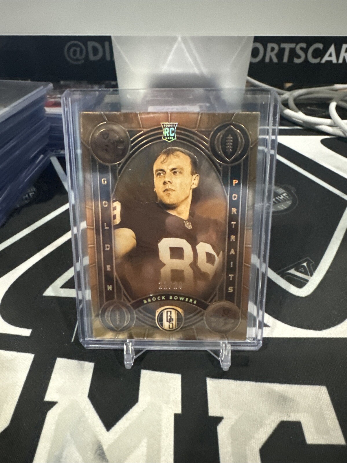 2024 Panini Gold Standard Golden Portraits Brock Bowers Las Vegas Raiders 21/24