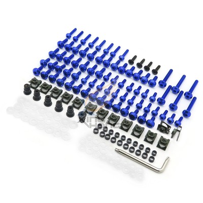 Blue Fairing Bolt Kit Body Screws Stainless for KAWASAKI Ninja 250 EX