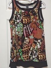 EVA VARRO Sleeveless Tunic Shirt sz S NWOT