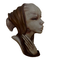 50S 60S Wall Mask Women's Head Cortendorf 3422 Ceramic Mask Vintage RAR!