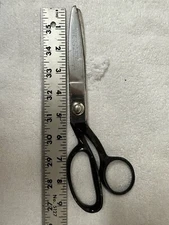 Vintage 9” Wiss Dressmaker Pinking Shears Pro Scissors HD Industrial Sewing  