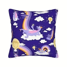 EPCOT Figment Royal Purple 18x18 Throw Pillow Included!! Disney Imagination NEW