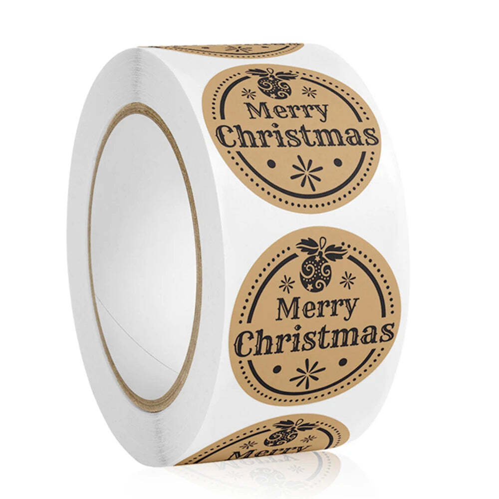 100-500pcs Merry Christmas Santa Claus Labels Stickers for Gift Package Card Env