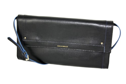Borsa a Tracolla in Pelle Nera COCCINELLE Accessori Donna Pochette Borsetta  | eBay