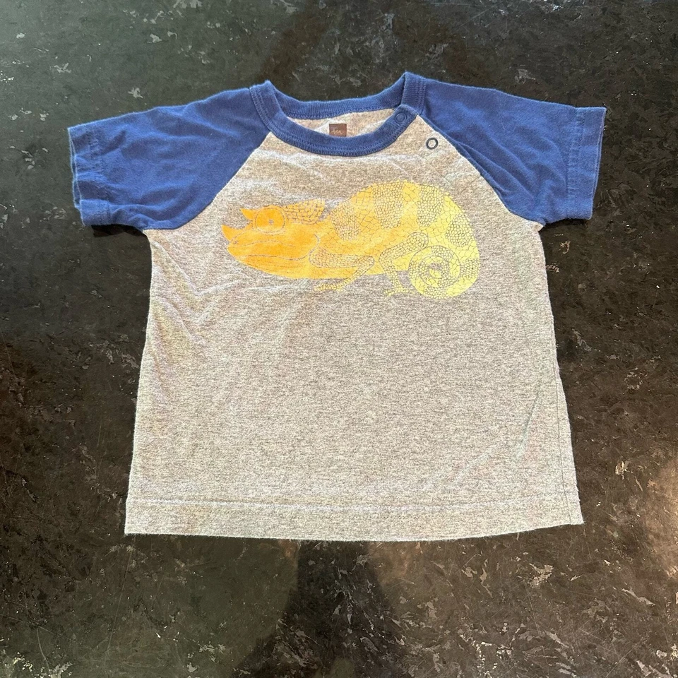 3 camisetas raglán serigrafiadas de la colección Tea, en buen estado, talla XS (3-6 meses) (AA2) Foto 2 de 4