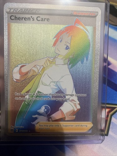 Pokemon Card Cheren's Care 177/172 Secret Rare Brilliant Stars Near ...
