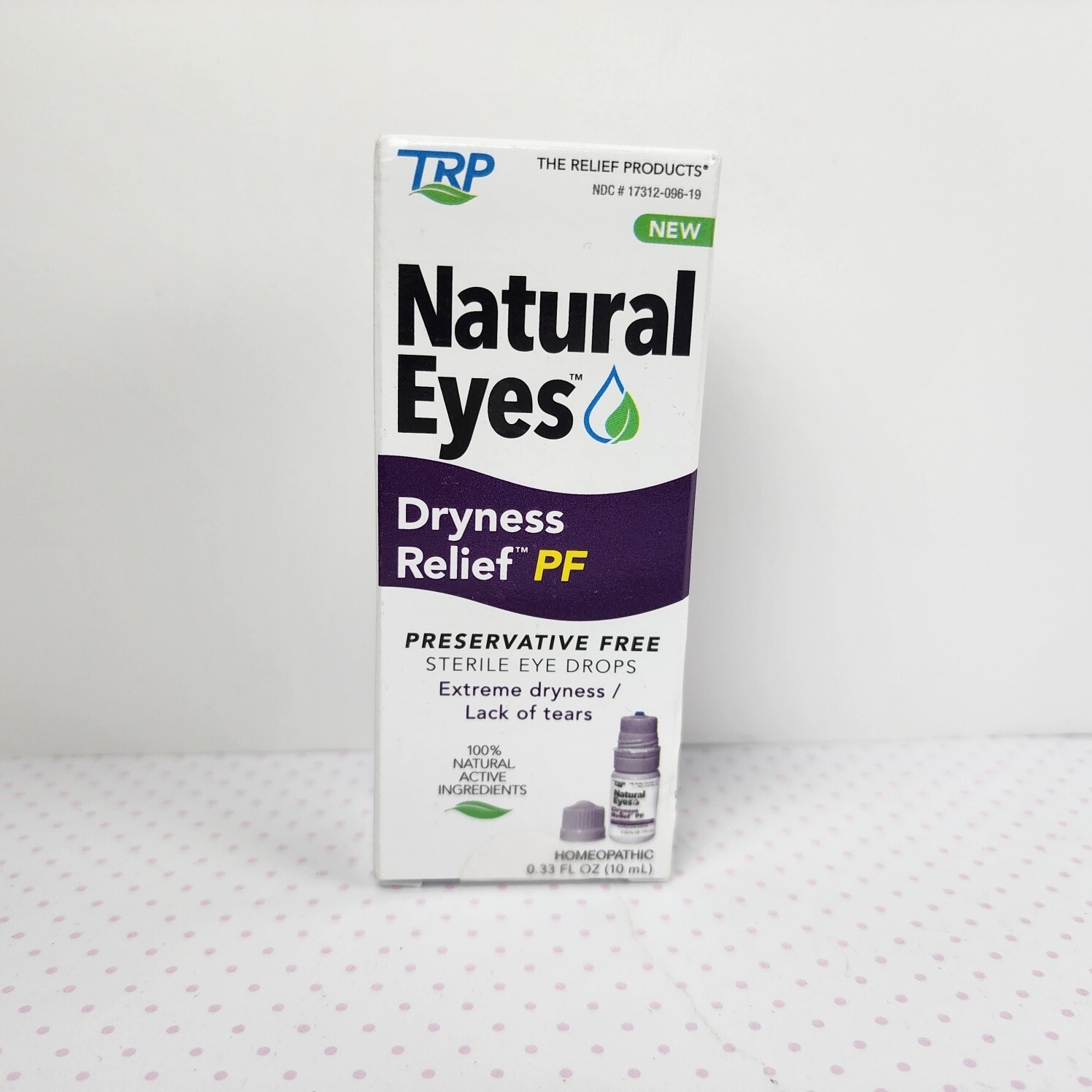 TRP Natural Eyes Dryness Relief PF Eye Drops (0.33 fl oz, 10 mL) EXP