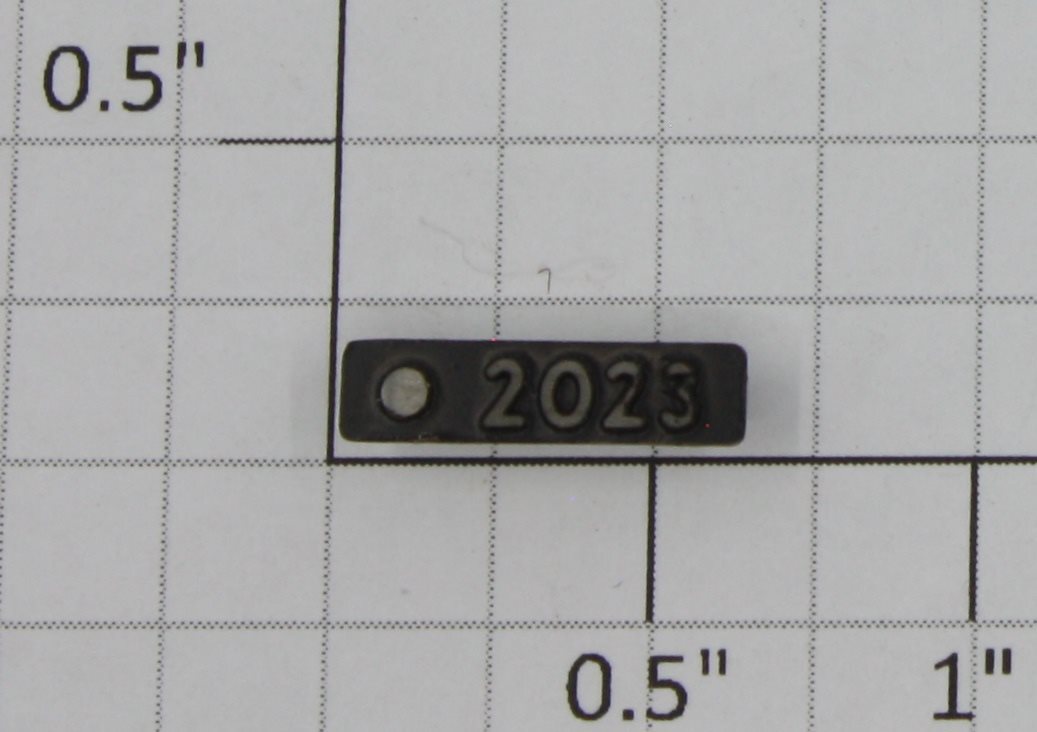 Lionel 2023-10 Right Hand Black Painted Raised Number Marker Lens