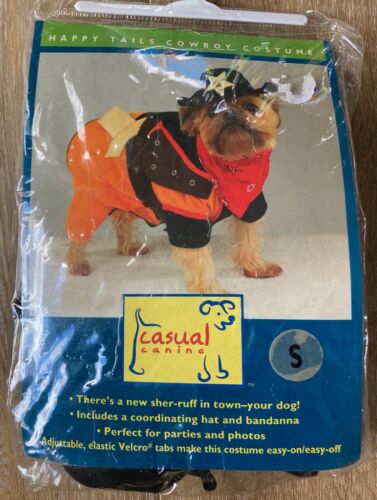 New Casual Canine Sheriff Dog Costume Small fits Jack Russel, Pug, Maltese - Afbeelding 1 van 2