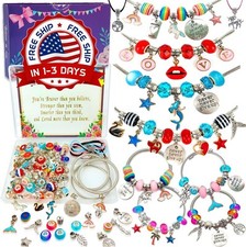 Kit De 79 Pulseras Con Dijes Para Hacer Pulseras Cuentas Para Ni as,Adultos NEW.