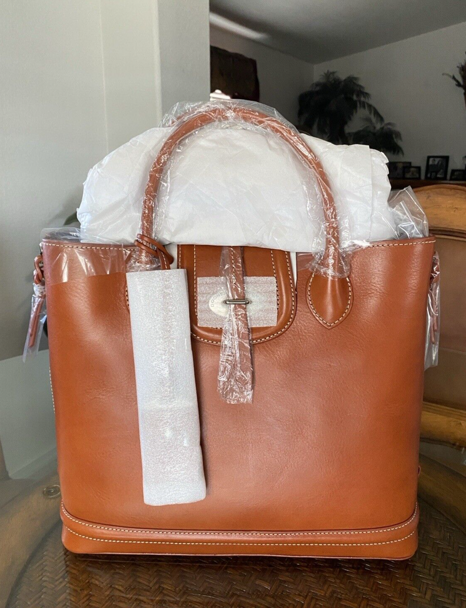 Dooney & Bourke Toscana~Ginger~Large Florentine Leather Side Zip