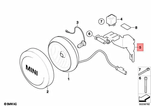 NEU Mini Cooper R56 ZUSATZSCHEINWERFERHALTERUNG RECHTS 63127266602 ORIGINAL - Bild 1 von 1