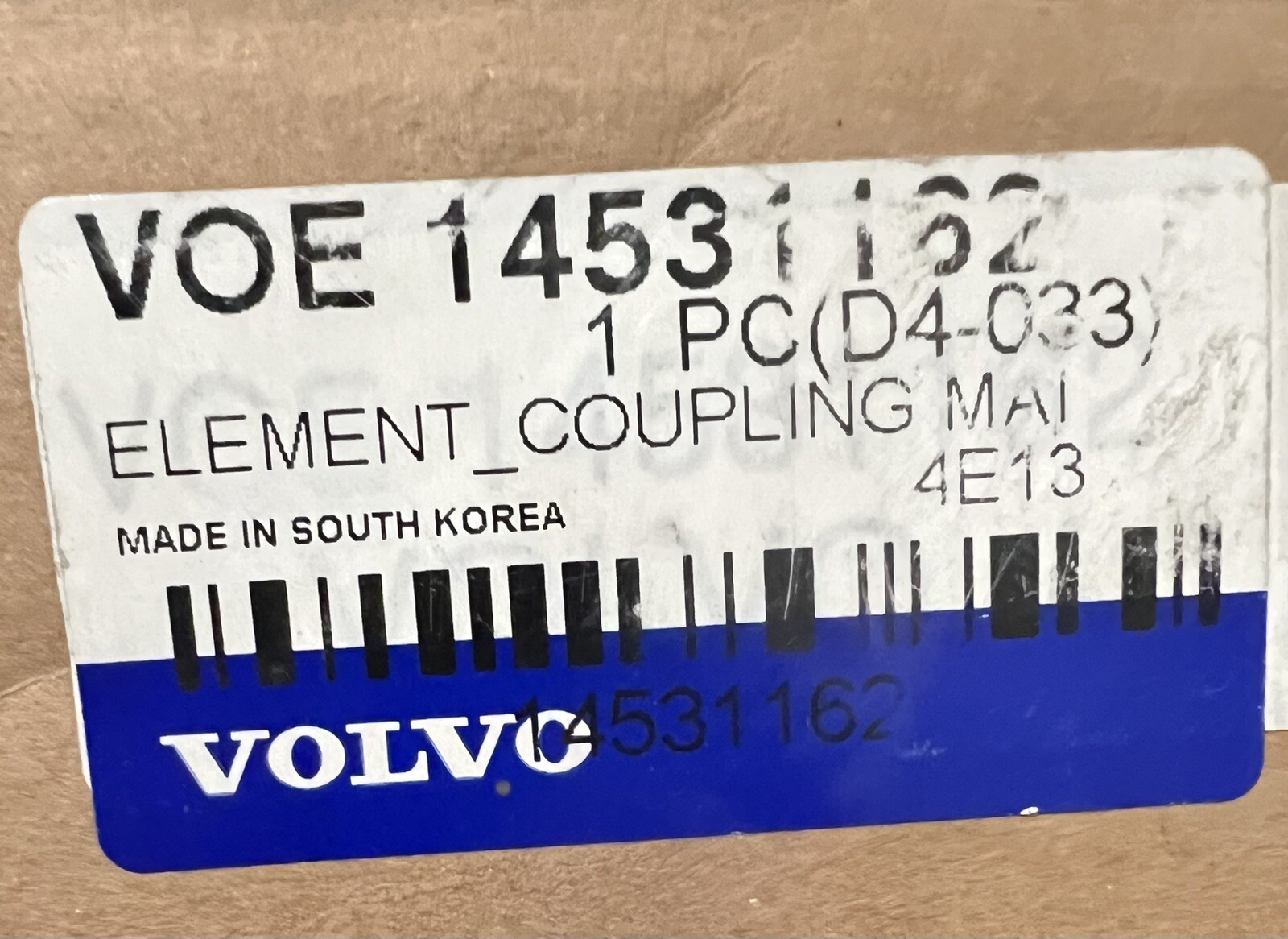 CLUTCH ELEMENT COUPLING VOLVO VOE 14531162 VOE14531162 EC700B 