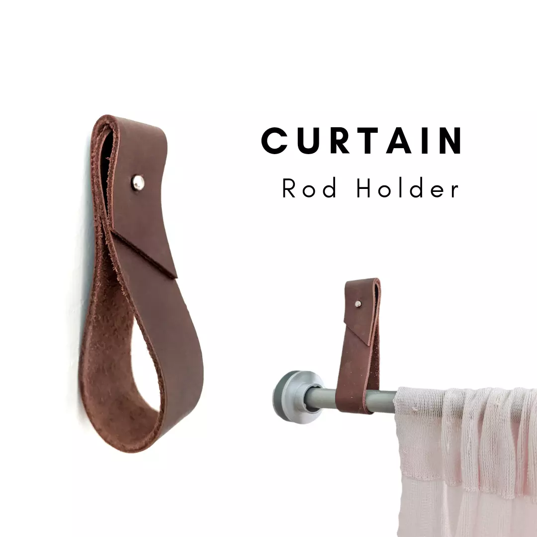 Small Leather Wall Hanging Strap, Rod Holder, Oar Paddle Towel