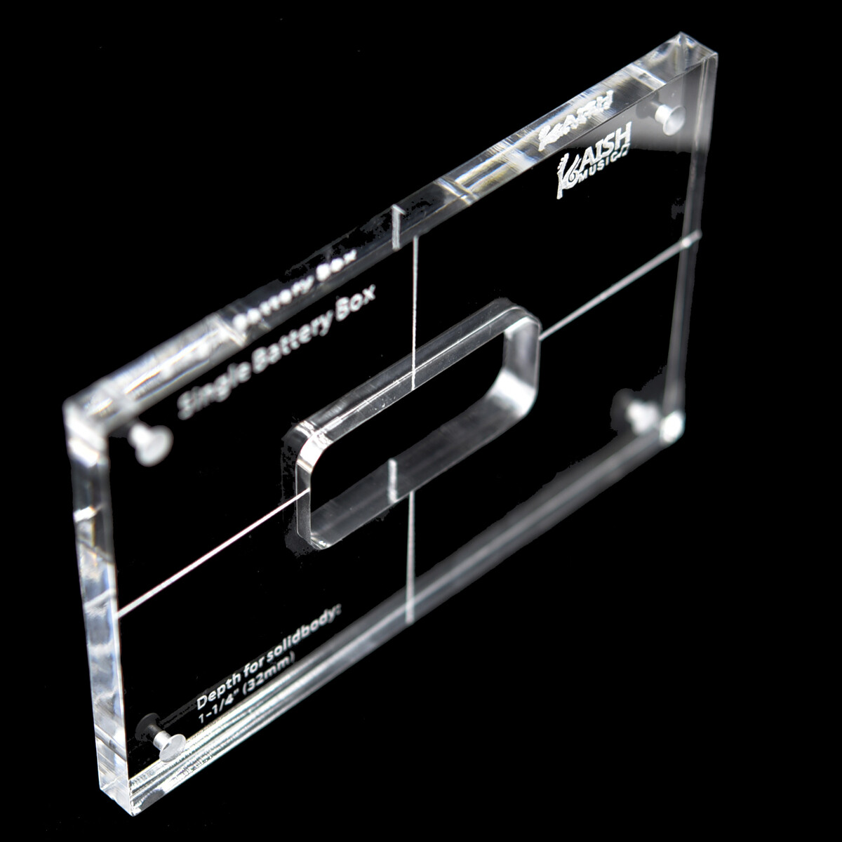 KAISH Acrylic Guitar Bass Single Battery Box Routing Template | eBay